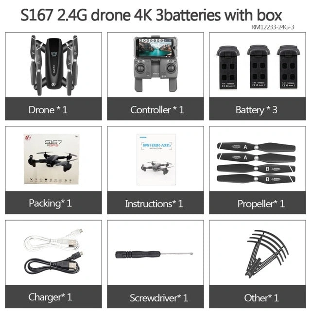 Unleash the Skies: 4K Foldable GPS Drone – Pro Performance in Your Pocket